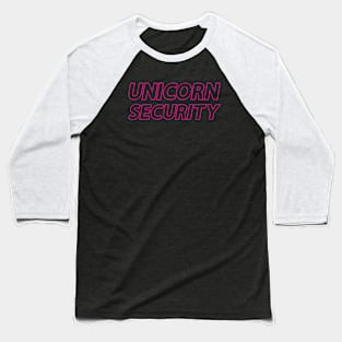 Unicorn Security Baseball T-Shirt